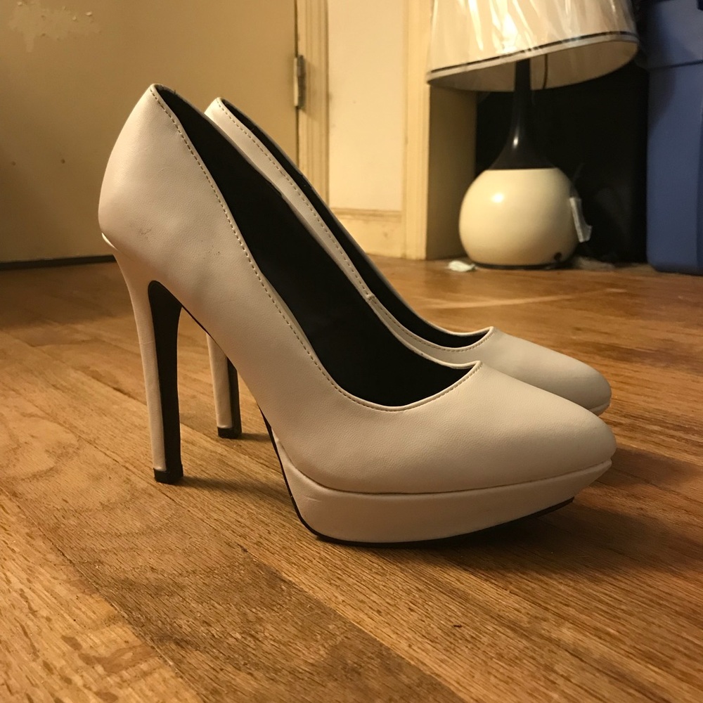 White Charlotte Russe Heels